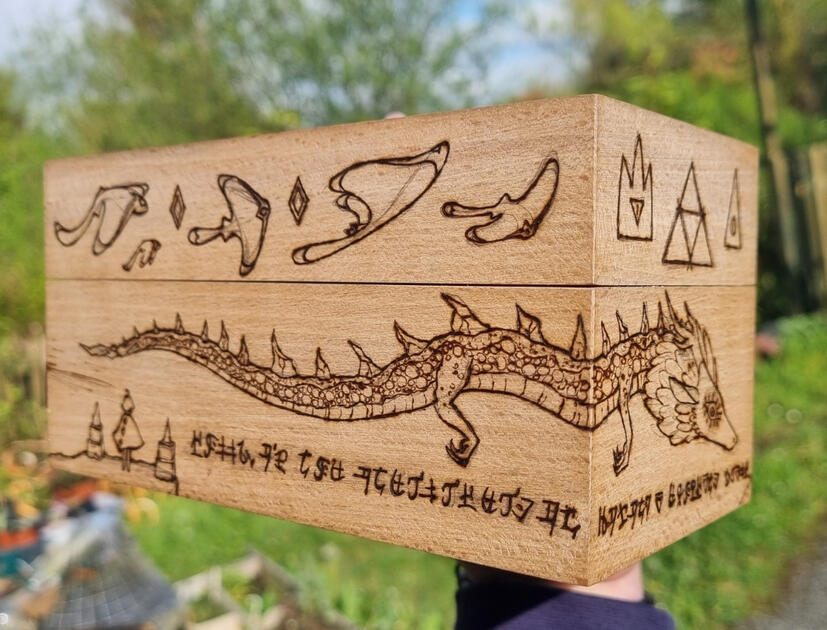 Customised box for a friend.